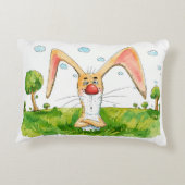 Coussin d'accent Funny Bunny - Lapin de dessin ani (Dos)