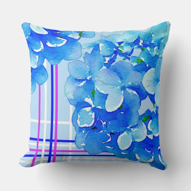 Coussin d'accent Hydrangea (Recto)