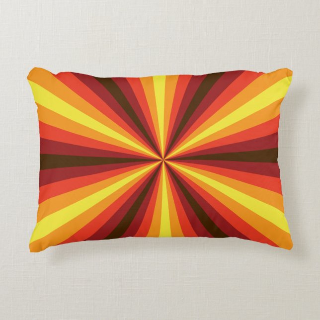 Coussin d'accent illusion d'automne (Devant)