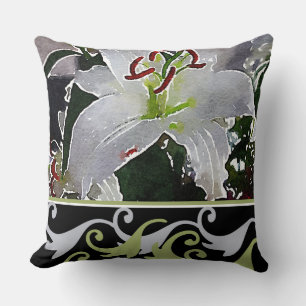 Coussin d'accent Lily blanche