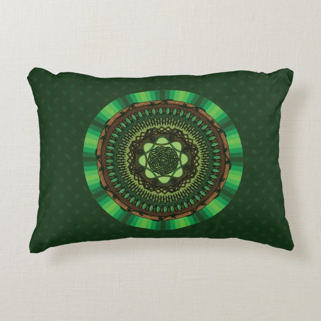 Coussin d'accent Mandala de la Terre (Devant)