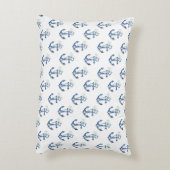 Coussin d'accent nautique | Eau rose Anchor Co (Dos(Vertical))