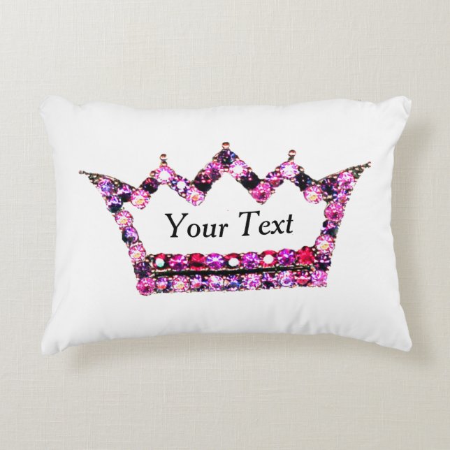 Coussin d'accent personnalisé "Princesse Tiara" (Devant)
