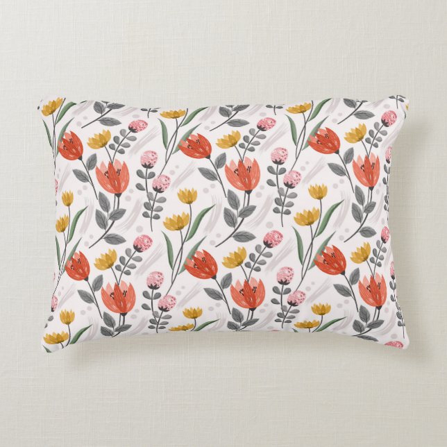 Coussin d'accent pour tulipes à main moderne (Devant)