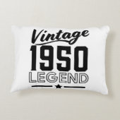 coussin d'accent vintage des années 1950 (Dos)