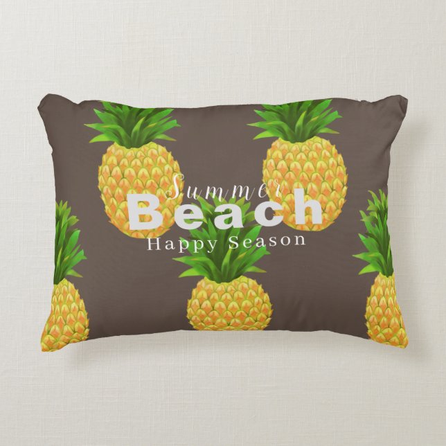 Coussin d'accents Brown ananas (Devant)