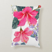 Coussin d'accents de fleur d'Hibiscus (Dos(Vertical))