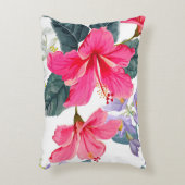 Coussin d'accents de fleur d'Hibiscus (Devant(Vertical))