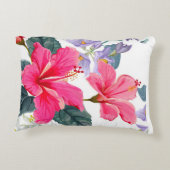 Coussin d'accents de fleur d'Hibiscus (Dos)