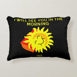Coussin d'accents de soleil de bonne nuit