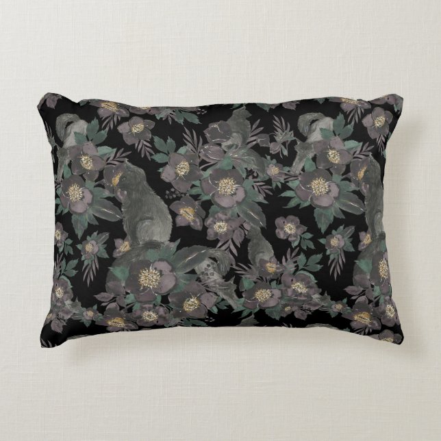 Coussin d'accents floraux vintages | (Devant)