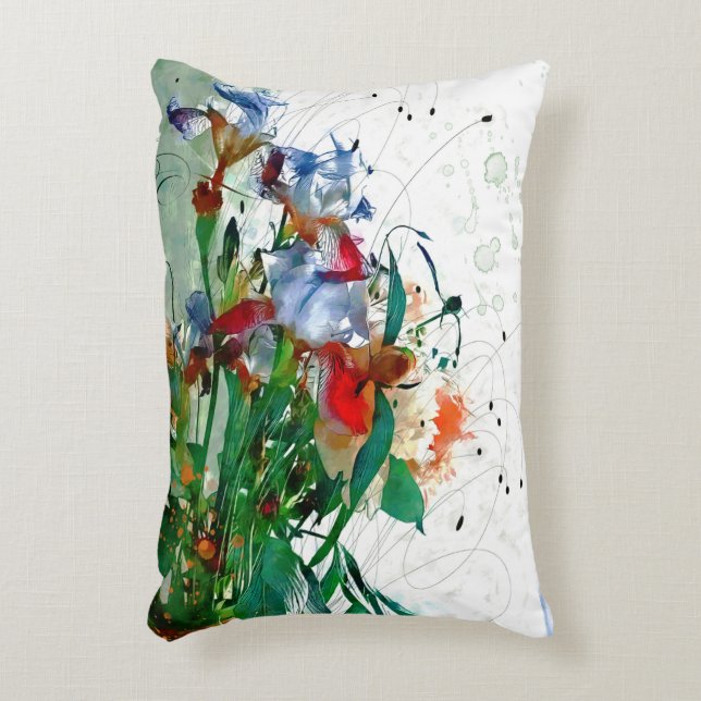 Coussin d'accents Irises (Devant(Vertical))