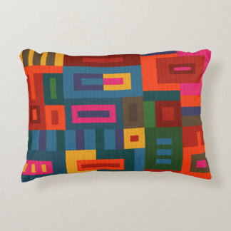 Coussin d'accents Motif coloré en gras