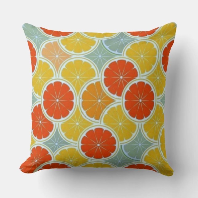 Coussin d'accents Motif orange décoratif (Recto)