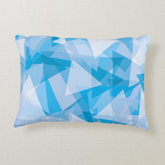 Coussin d'accents Motif triangle géométrique Abstr (Dos)