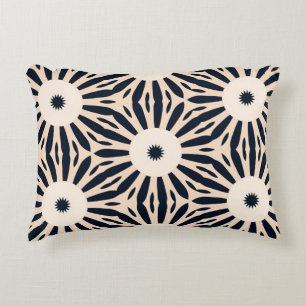 Coussin d'accents Vortex Visionnaire Noir et Crème