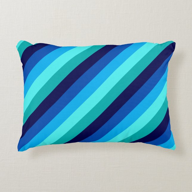 Coussin d'accentuation bleu Icy Turquoise (Devant)