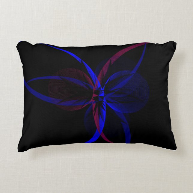 Coussin d'accentuation d'abstraction géométrique (Devant)