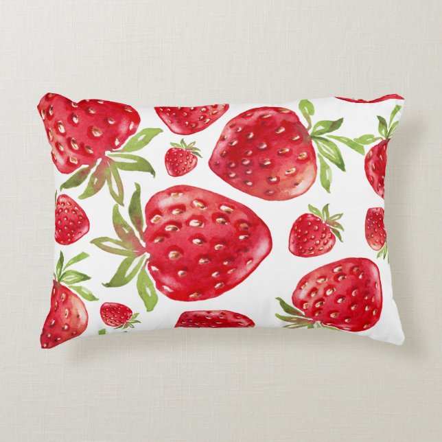 Coussin d'accentuation d'amour fraise (Devant)