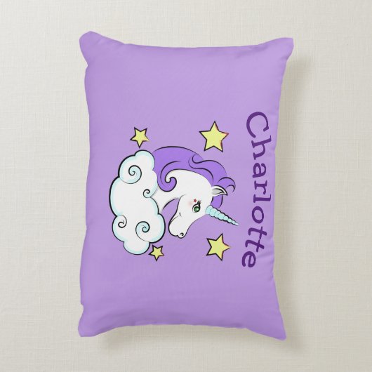 Coussin d'accentuation de conception Unicorne (Dos(Vertical))