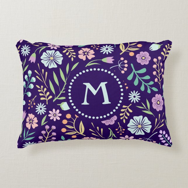 Coussin d'accentuation de la bouho florale (Devant)