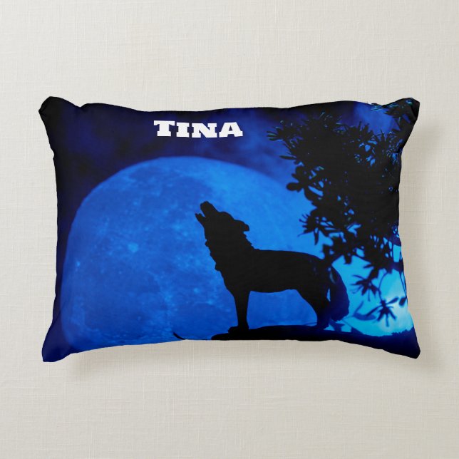 Coussin d'accentuation de la lune bleue (Devant)