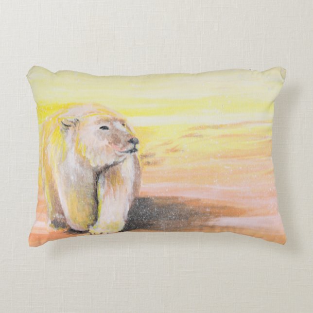 Coussin d'accentuation de l'ours polaire (Devant)
