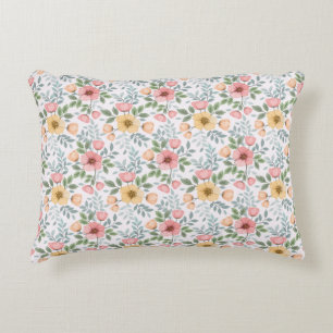 Coussin d'accentuation de Motif à fleurs de couleu