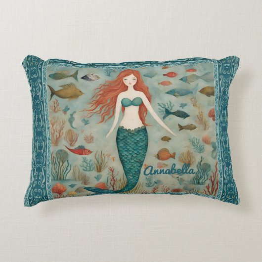 Coussin d'accentuation de sirène personnalisé (Devant)