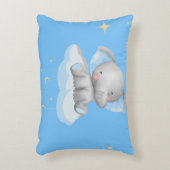Coussin d'accentuation d'éléphant bleu bébé person (Devant(Vertical))