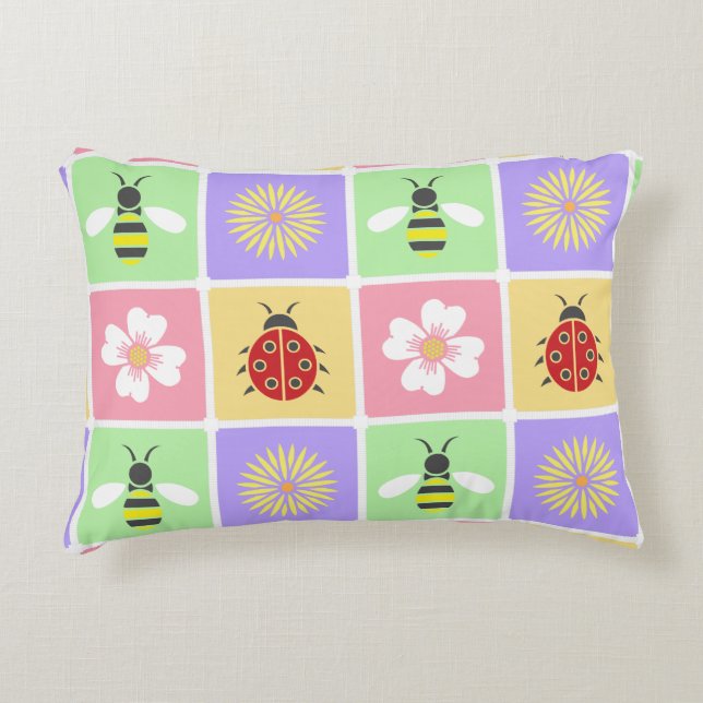 Coussin d'accentuation des patchs de printemps (Devant)