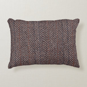 Coussin d'accentuation d'image Tweed Brown et bleu