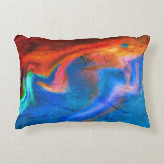 Coussin d'accentuation du coucher de soleil fractu (Devant)