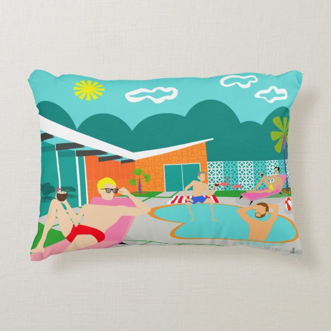 Coussin d'accentuation du groupe gay rétro (Devant)