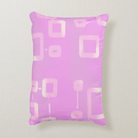 Coussin d'accentuation en bande rose (Dos(Vertical))