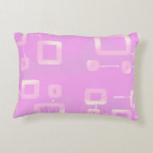 Coussin d'accentuation en bande rose (Dos)