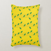 Coussin d'accentuation en coton jaune clair (Devant(Vertical))