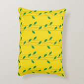 Coussin d'accentuation en coton jaune clair (Dos(Vertical))