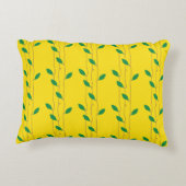 Coussin d'accentuation en coton jaune clair (Dos)