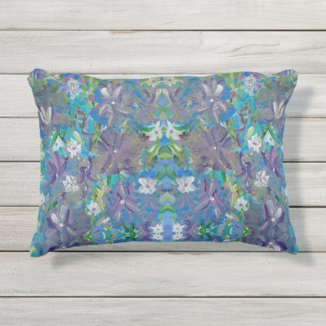 Coussin d'accentuation extérieur à la brume violet (Devant)