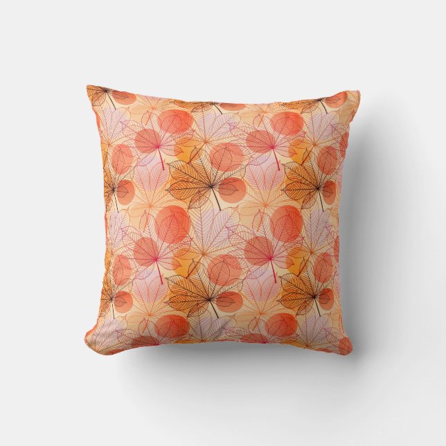 Coussin d'accentuation - Feuilles d'automne (Recto)