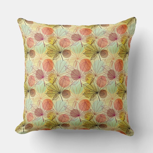 Coussin d'accentuation - Feuilles d'automne (Recto)