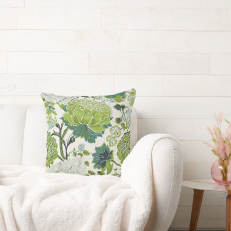 Coussin d'accentuation florale luxuriante