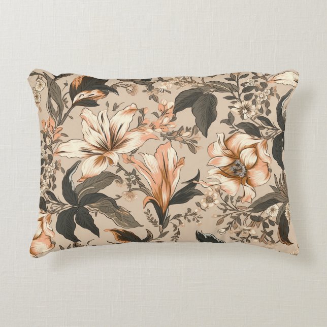 Coussin d'accentuation vintage Floral (Devant)