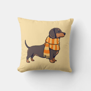 Coussin Dachshund en hiver