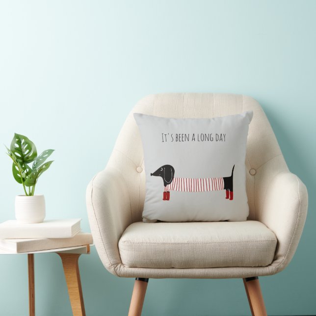 Coussin Dachshund fantaisiste  (Chaise)