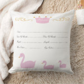 Coussin d'acte de naissance de bébé (Couverture)