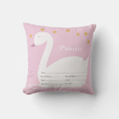 Coussin d'acte de naissance de bébé (Recto)