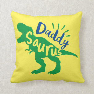 Coussin Daddy Saurus T-Rex Silhouette