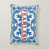 Coussin d'Affirmation Vintage sans peur (Dos(Vertical))